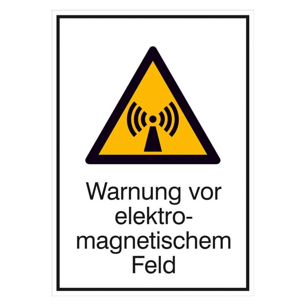 Wolk Warn-Kombischild Warnung vor elektromagnetischem Feld Aluminium B x (11.0248)