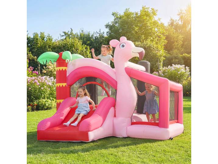 AIYAPLAY Château Gonflable Enfants avec Toboggan et Trampoline