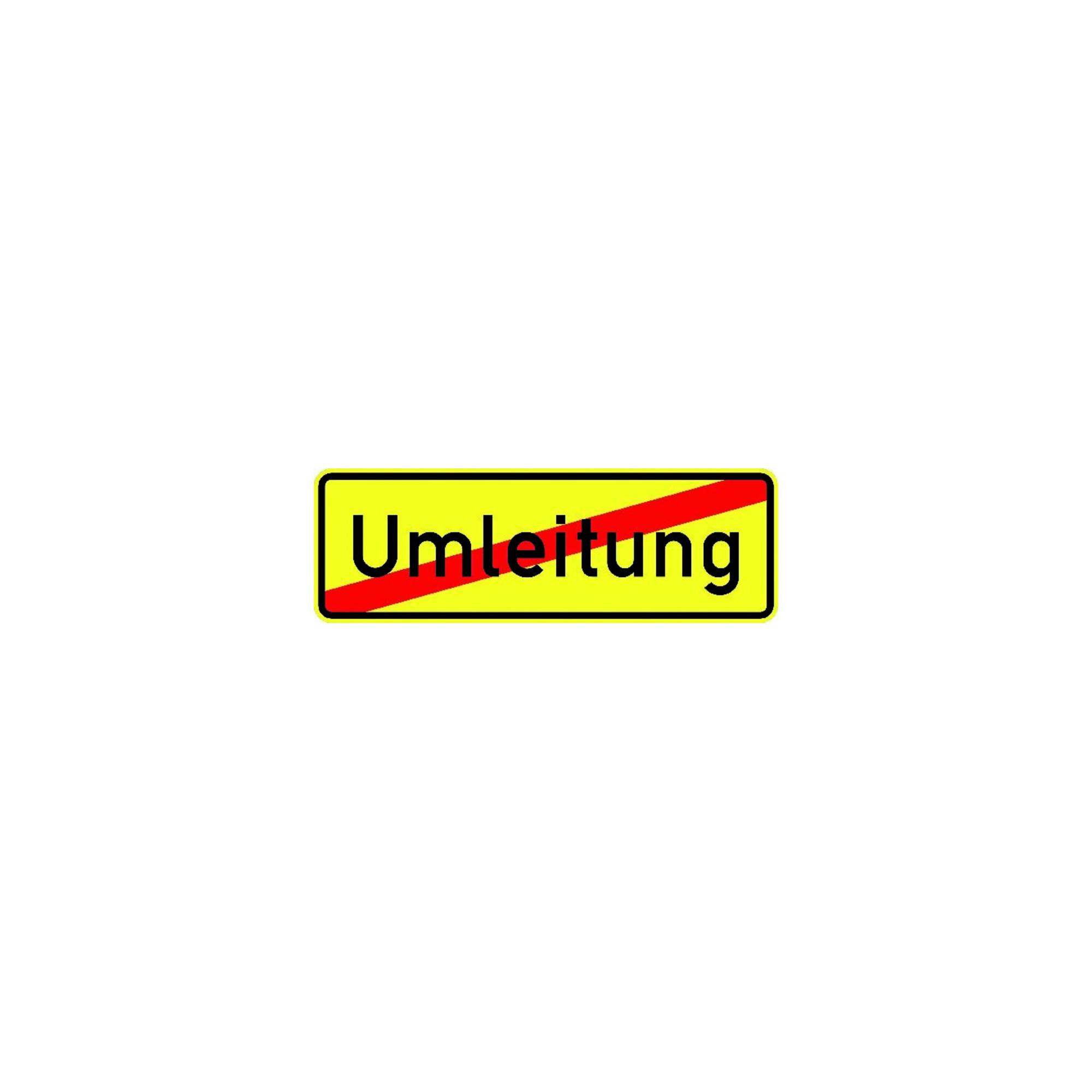 VKZ.457.2, 1050x350mm Ende der Umleitung RAL-Gütezeichen Folie RA1 ; ADCO (4251783604572)