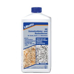 Lithofin Steinreiniger 162, MN Zementschleier- & Rostentferner, Konzentrat, für innen und außen, 1 Liter