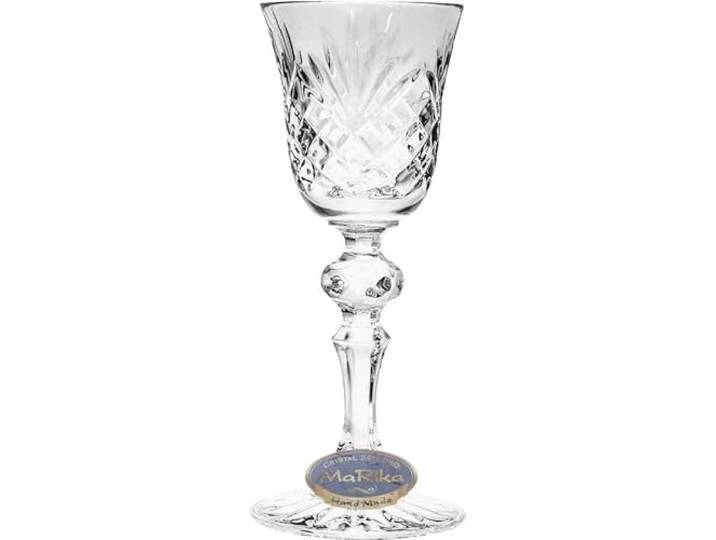 MaRika Kristall-Likörgläser 60ml – Set mit 6 Stück, Klassisch, Handverziert, Elegantes Glas für Liköre und Spirituosen – Geschenkidee