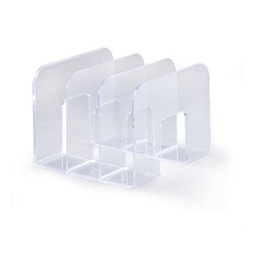 DURABLE Stehsammler TREND, Kunststoff, 3 Fächer, transparent