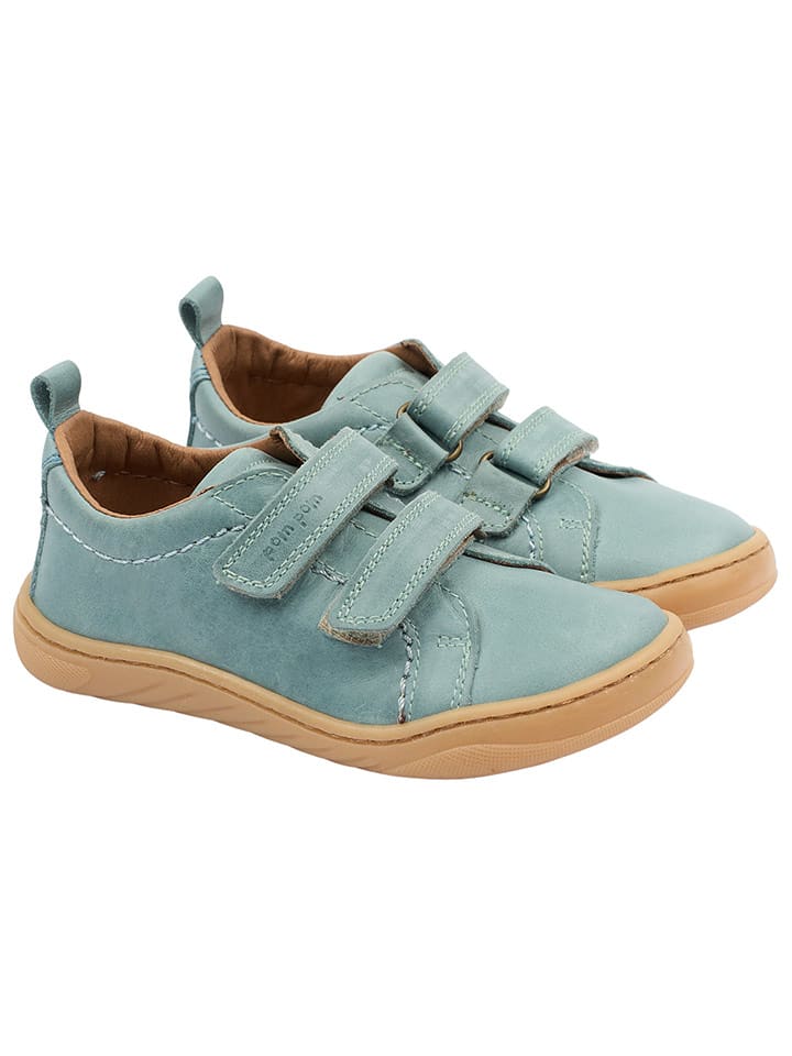 POM POM Leder-Barfußschuhe in Blau - 30
