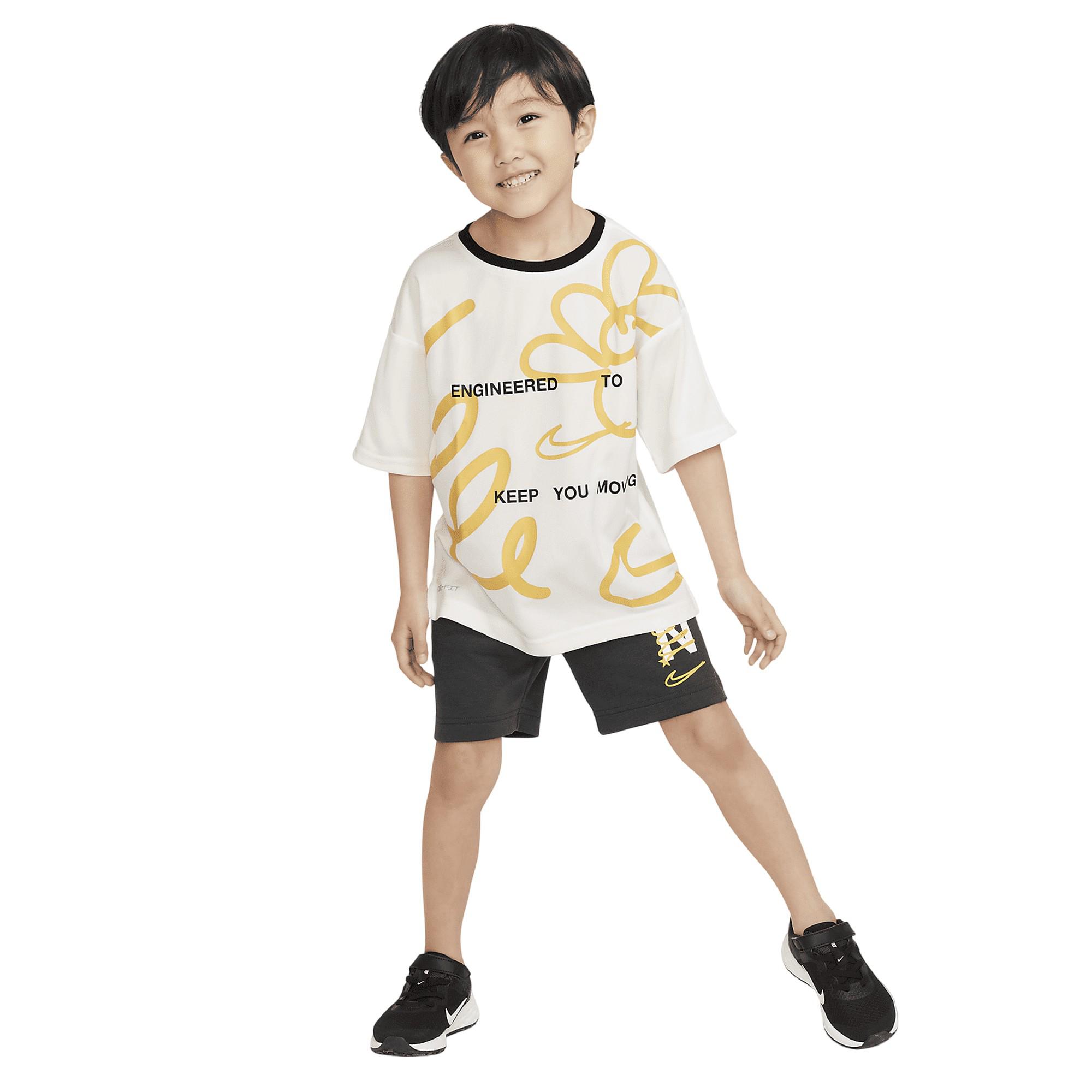Nike Jongens Perf Select Performance T-shirt (Wit/Geel)