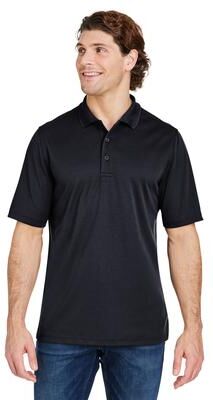 CORE365 CE104 Men's Market Snag Protect Mesh Polo Shirt in Black size 5XL   Polyester