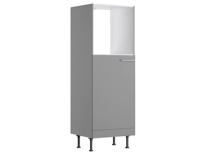 Optifit Geräteumbauschrank, Grau, einzeln stellbar, 60x176.6x58.1 cm, Made in Germany, DIN EN ISO 14001, DIN EN ISO 50001, DIN EN ISO 9001, Zusatzausstattung erhältlich, Küchen, Küchenmöbel, Küchenschränke, Geräteumbauschränke
