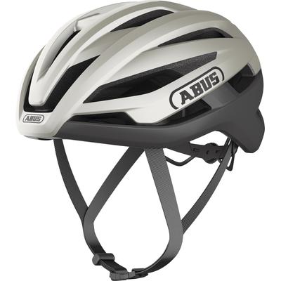 Fahrradhelm ABUS "STORMCHASER ACE" Gr. L, weiß (silberfarben), Helme, L Kopfumfang: 57cm - 61cm