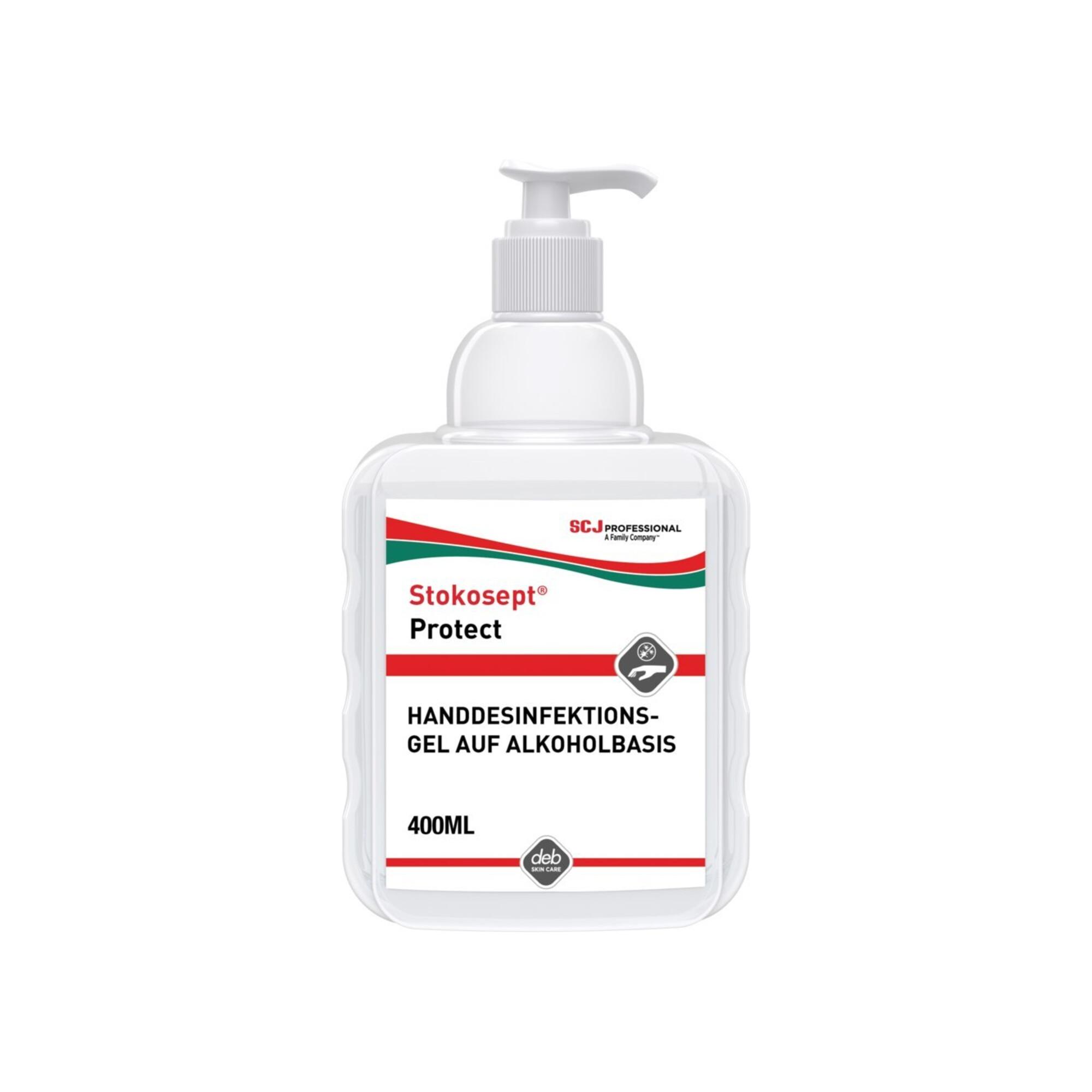 STOKOSEPT Protect Gel-Handdesinfektion 400 ml Pumpflasche Alkoholbasis ; SC Johnson Professional (99054931)