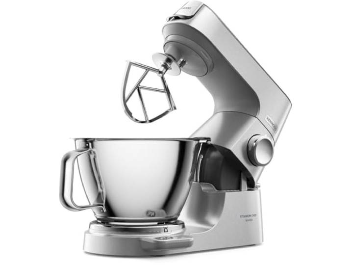 Kenwood KVL85.704SI Titanium Chef Baker XL Küchenmaschine, 5L & 7L Schüsseln, Mixer-, Fleischwolf- und Mini-Zerkleinerer-Zubehör