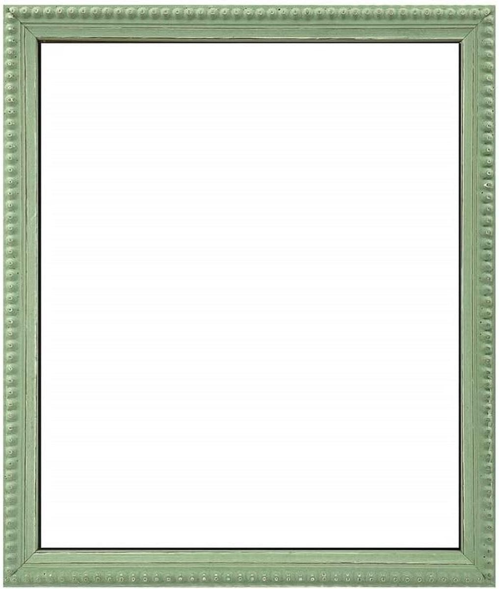 Houten Fotolijst Groen - Handgeschilderde Muurdecoratie - A3