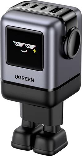 UGREEN Uno X688 USB Ladegerät 100W 3x USB-C, 1x USB-A PPS, USB PD, Fast Charge Grau Innenbereich GaN