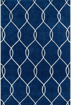 Momeni Bliss Hand Tufted Polyester Contemporary Geometric Area Rug.