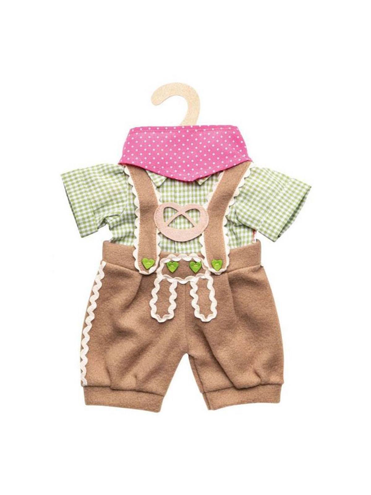Heless Doll clothes Lederhosen with shirt and scarf 35-45 cm