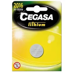 Cegasa Lithium-Knopfbatterie Cr2016 3V Bt Blister