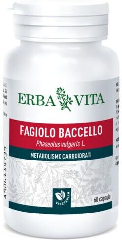 Erba Vita Fagiolo Baccello Integratore Metabolismo Carboidrati 60 capsule 450 mg