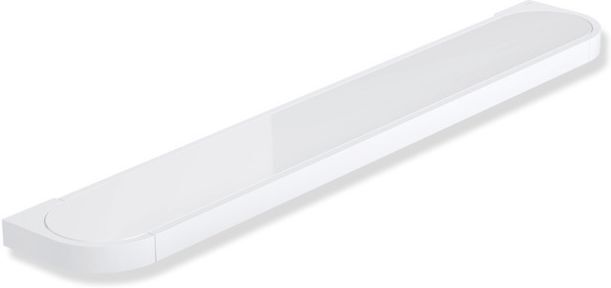 Hewi System 800 Ablage 800.03.10060AS 600mm, Platte Acrylglas, Halter und Becher weiß matt