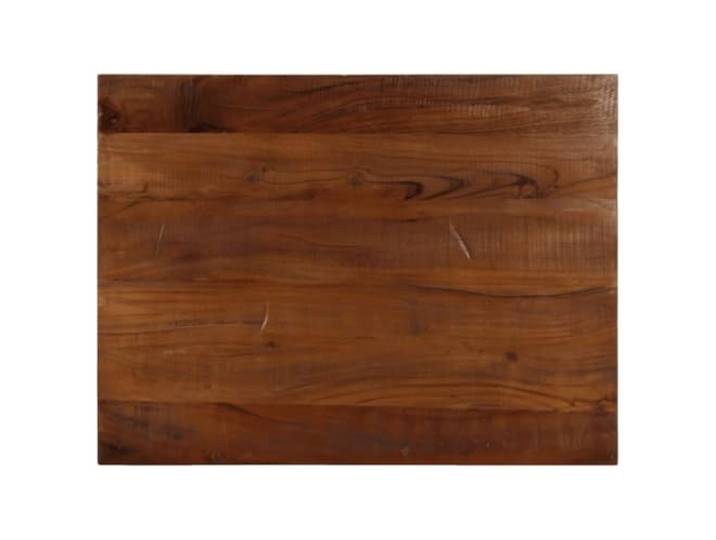 KGFHERENB Tischplatte 90x70 cm Altholz Massiv Rechteckig Holztischplatte Rustikales Unikat aus recyceltem Echtholz für Esszimmer und Gastronomie. Einfach mit feuchtem Tuch zu reinigen.
