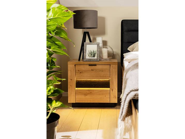 Table de nuit 54 x 52 x 42cm Bois/Marron