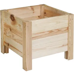 Haushalt International Blumenkasten Tannenholz Blumenkübel Pflanzentopf