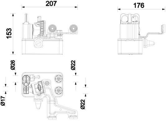 Mahle Chiller Ach 14 000p Für Mercedes