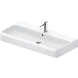 Duravit Collection One Aufsatzwaschtisch, 1000x470mm, mit Überlauf, Unterseite geschliffen und glasiert, 2382100027, Farbe: 1 Hahnloch