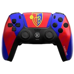 Rocket Games Force X Offizelle FC BASEL Home (License) (PC, PS5), Gaming Controller, Blau, Schwarz, Gelb, Mehrfarbig, Rot