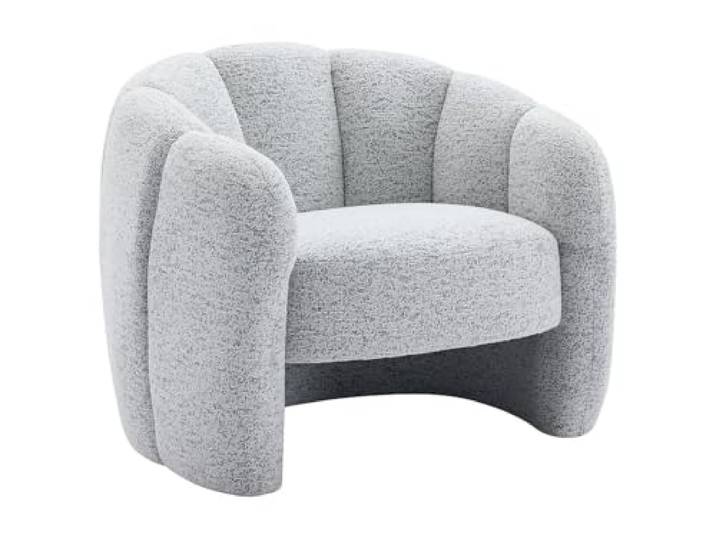 Vente-unique - Sessel mit gerader Rückenlehne 1 Person Delipo - Stoff Grau