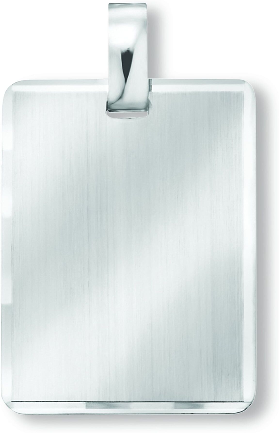 Kettenanhänger ONE ELEMENT "Gravurplatte Anhänger aus 925 Silber", silber, Schmuckanhänger, Damen, Silber 925 (Sterlingsilber), Kettenanhänger, Zartes Emblem – unaufdringlich und dennoch ausdrucksstark