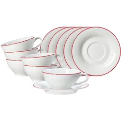 Ritzenhoff & Breker, Tasse, Ostfriese Teetassen mit Untertassen (100 ml, 6x)