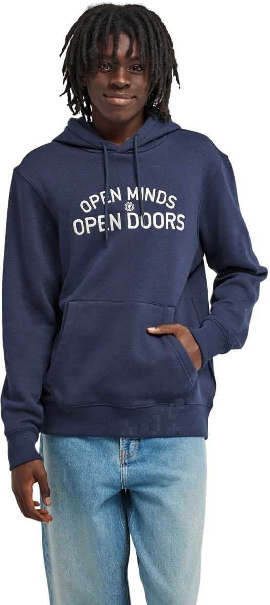 Hoodie ELEMENT "Open Minds", Herren, Gr. M, blau (eclipse navy), Obermaterial: 55% Baumwolle, 25% Baumwolle, 20% Polyester., Sweatshirts Hoodie