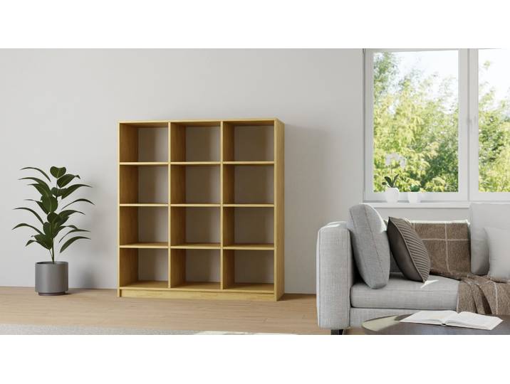 50 cm tiefes Bücherregal Eiche Natur geölt