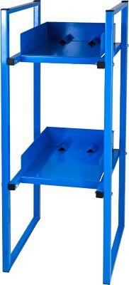 ADB Fassregal, für 2x 30/60 Liter Fässer, H 1200 x B 470 x T 650 mm, lichtblau RAL 5012