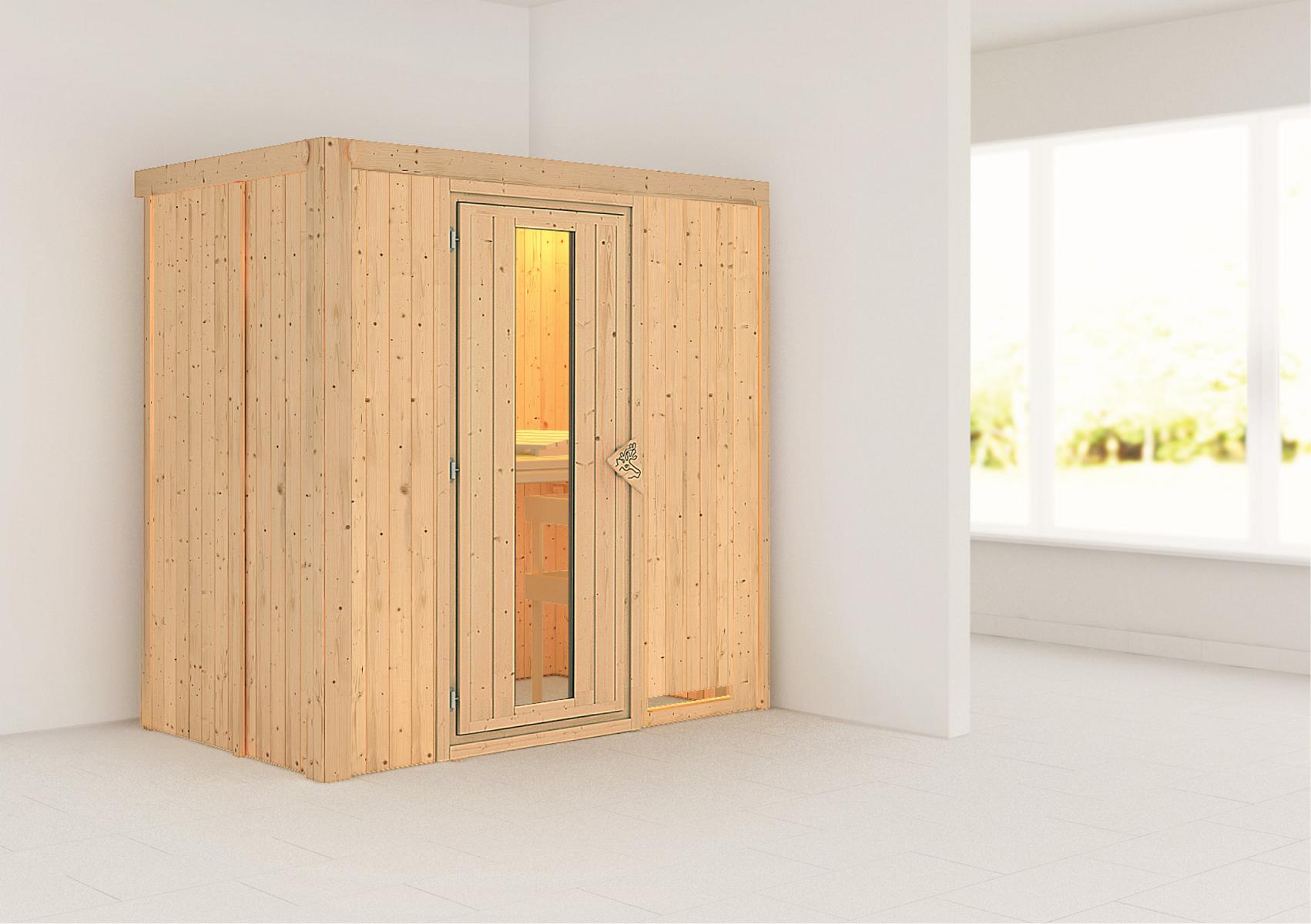 KARIBUHOLZT Sauna Variado Front, o. Zub. m.einer Isoliertür 09238914