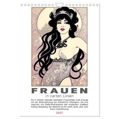 Frauen in zarten Linien (Wandkalender 2027 DIN A4 hoch), CALVENDO Monatskalender