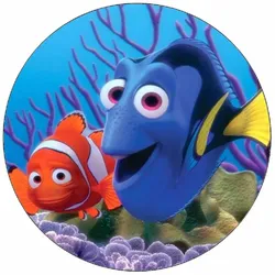 Essbares Papier „Nemo und Dory“, 19,5 cm