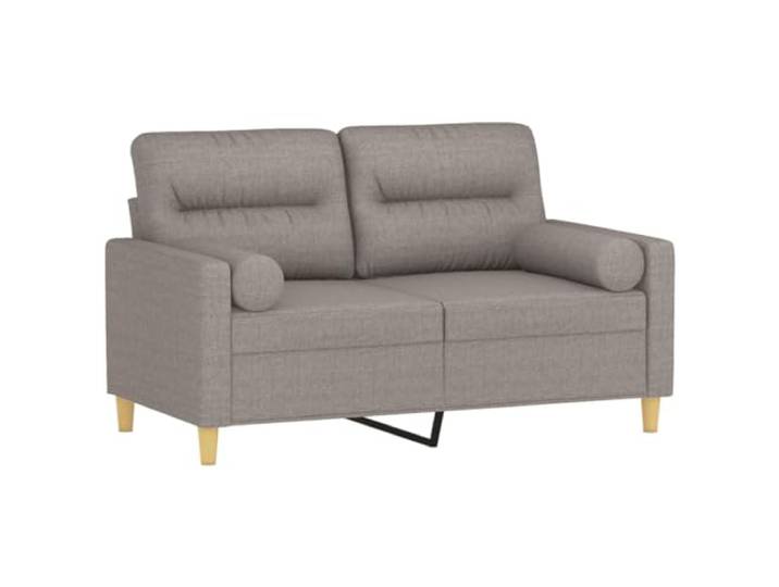 KTHLBRH 2-Sitzer-Sofa, Taupe, mit Kissen, 120 cm Robuster Metallrahmen, Bezüge mit Reißverschluss, abnehmbarer Schaumstoff, maximale Belastung 110 kg