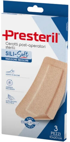 Corman Presteril Cerotti Post-Operatori Sili-Soft 10x20cm - 3 Pezzi