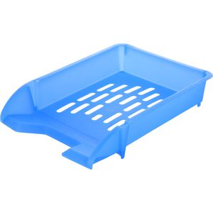 Böttcher-AG Briefablage A4, blau transluzent, stapelbar, Kunststoff