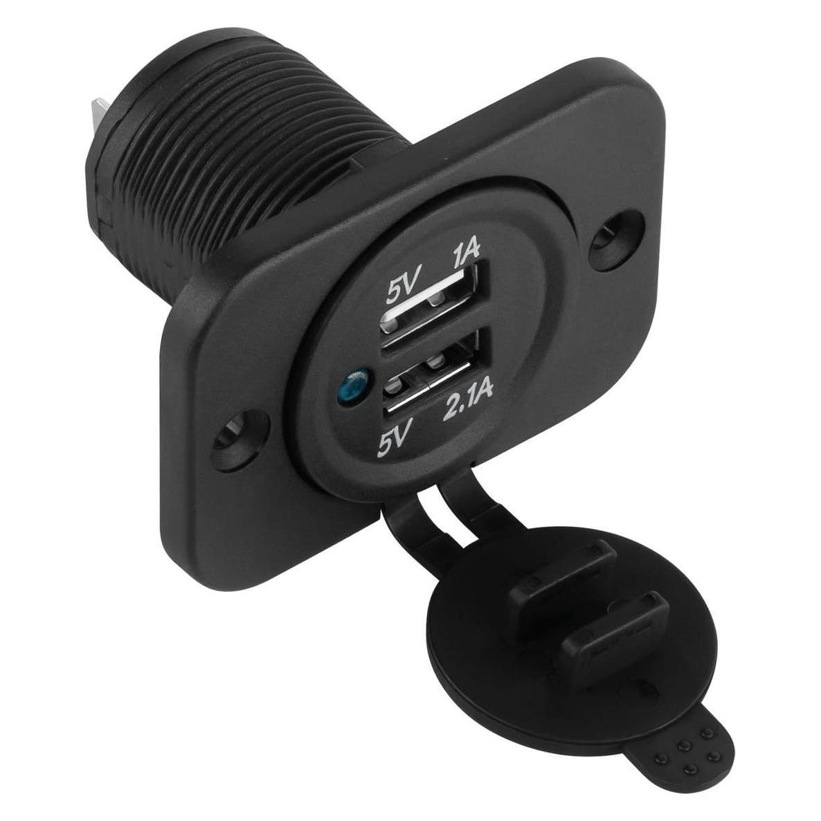 Peiying Autoladegerät - 2 USB-Anschlüsse - 3100 mA - E24-zugelassen - für 12/24 V (42667059)