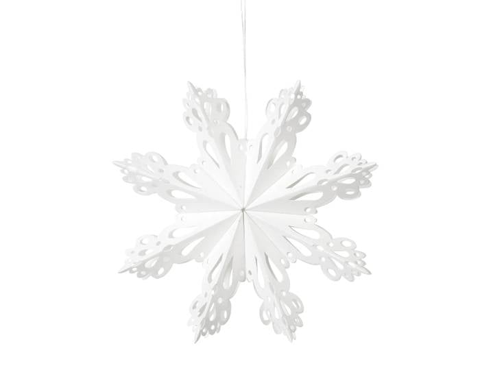 Broste Copenhagen Décoration de Noël Snowflake White Ø15 cm