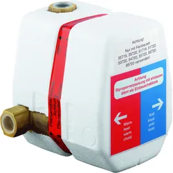 KLUDI Thermostat Unterputz-Thermostatkörper, Rohbau-Set, mit Absperrventil, 35156