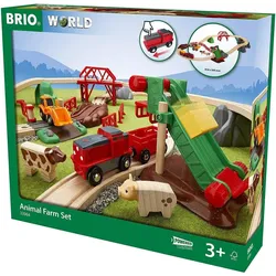 BRIO 63398400 BRIO World - Großes Bahn Bauernhof-Set