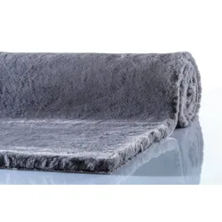 Schöner Wohnen Kollektion Kunstfell-Teppich Tender Design 180 Farbe 041 anthrazit 120 x 180 cm