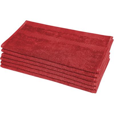 Seiftuch DYCKHOFF "Planet", rot (kirschrot), B:30cm L:30cm, Baumwolle, Waschlappen
