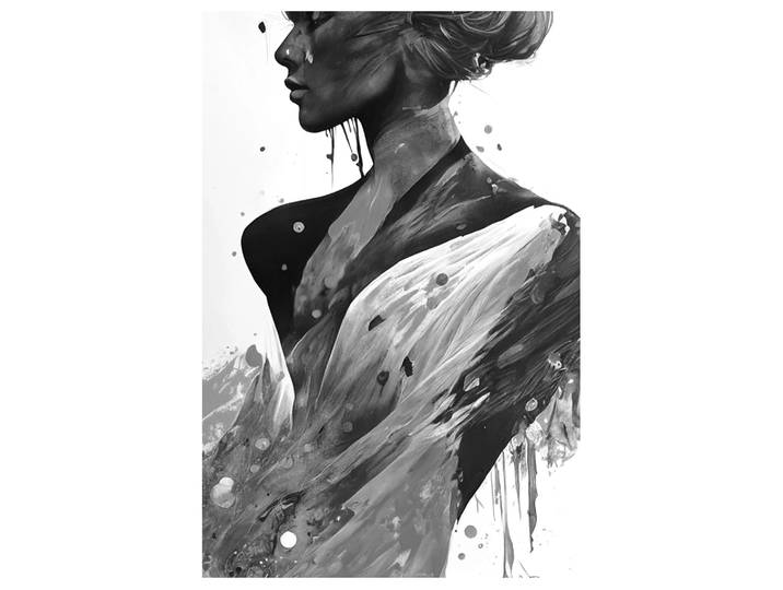 Acrylglasbild Silhouette image LAND