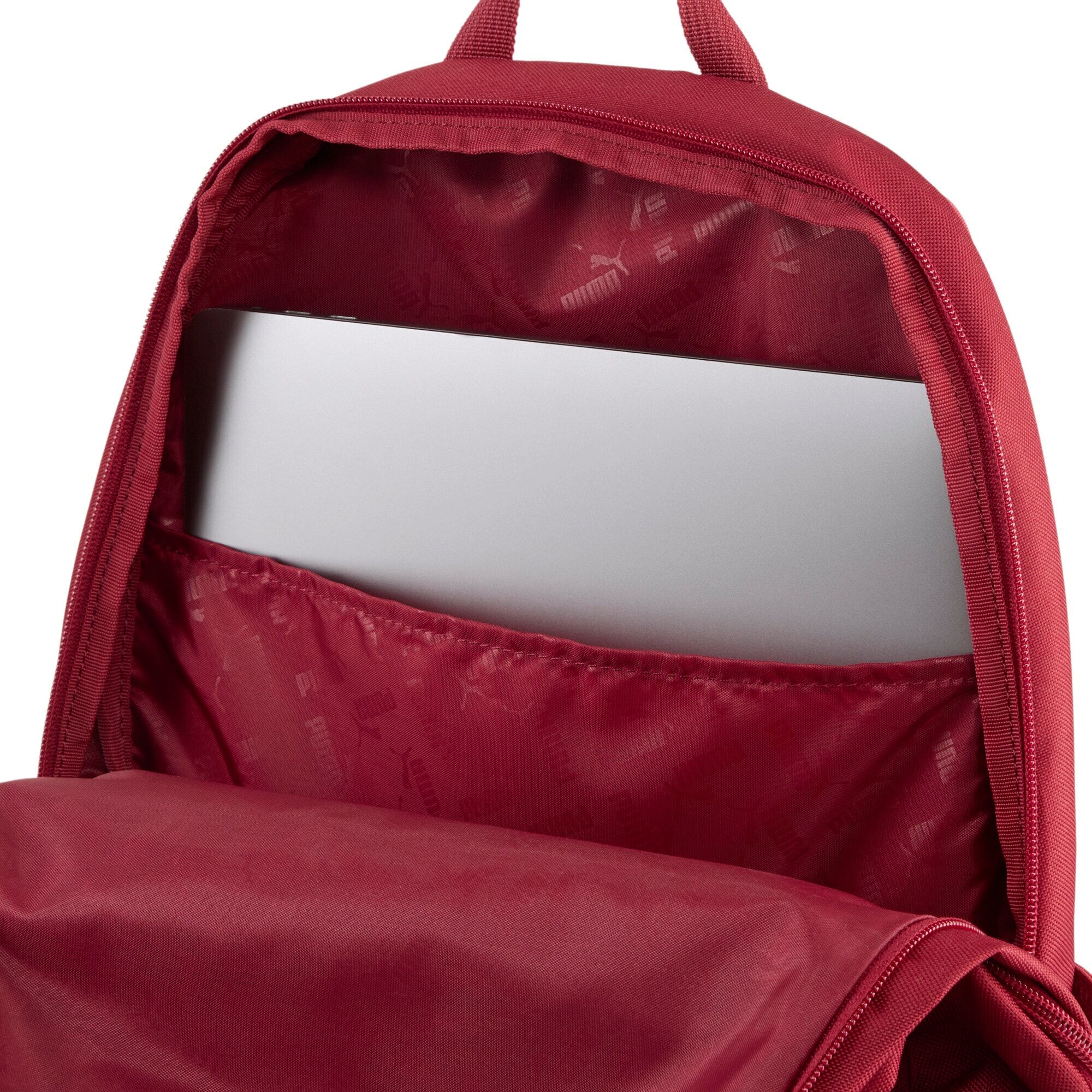 Rucksack PUMA "BUZZ BACKPACK", rot (garnet glow), Rucksäcke, Netz, Obermaterial: 100% Polyester, unifarben, Rucksack, mit mehreren Reissverschlussfächern, mit seitlichen Mesh-Taschen garnet glow Einheitsgröße
