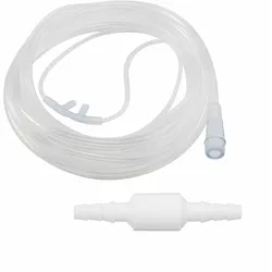 AEROpart Sauerstoffbrille gerade Nasenstutzen soft mit Firesafe® Schlauchverbind...