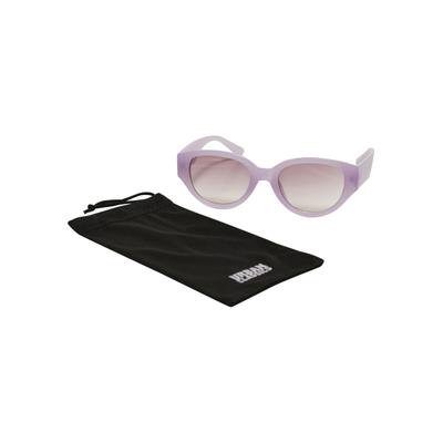 Sonnenbrille URBAN CLASSICS "Urban Classics Unisex Sunglasses Santa Cruz", Damen, lila (softlila), Sonnenbrillen Sonnenbrille
