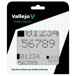 Vallejo Digital Numbers Stencil
