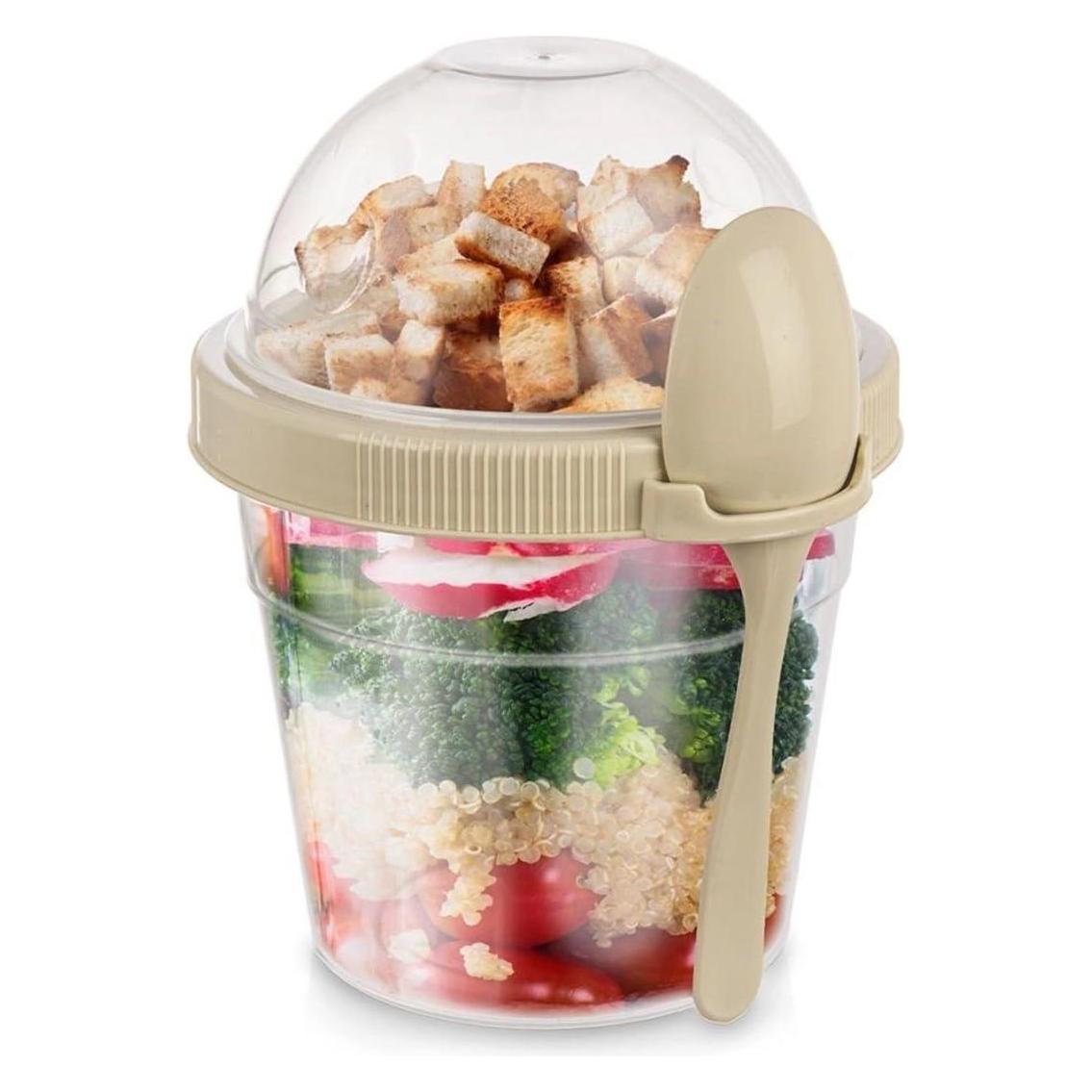 Orion Kubek Pojemnik 400 Ml Z Łyżeczką Na Jogurt Musli Sałatkę 121783 (0.40 l) (47817289)